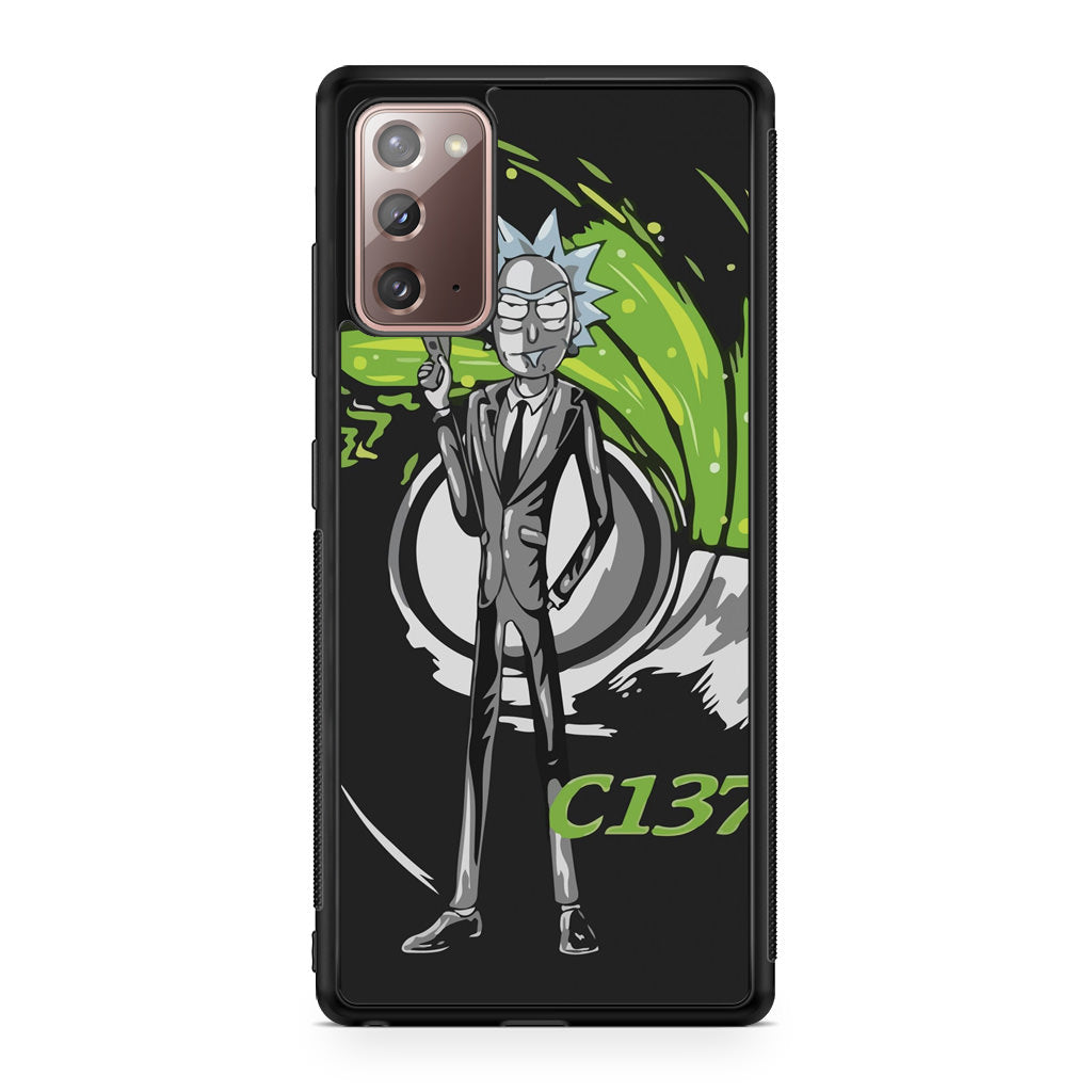Rick Sanchez Agent C137 Galaxy Note 20 Case