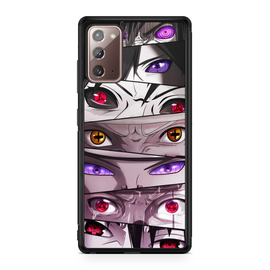 The Powerful Eyes on Naruto Galaxy Note 20 Case
