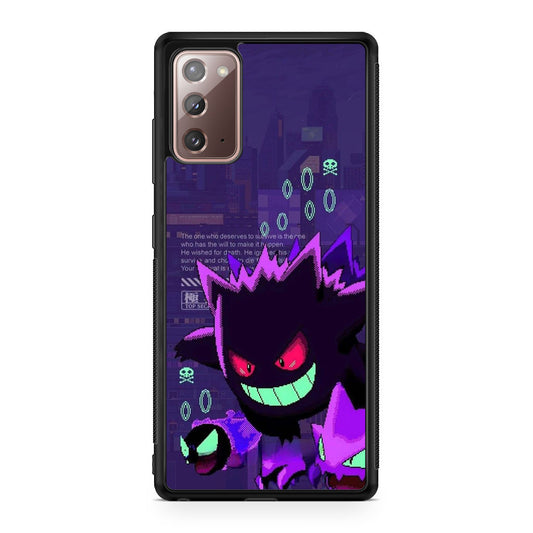 Gengar Pixel Art Galaxy Note 20 Case