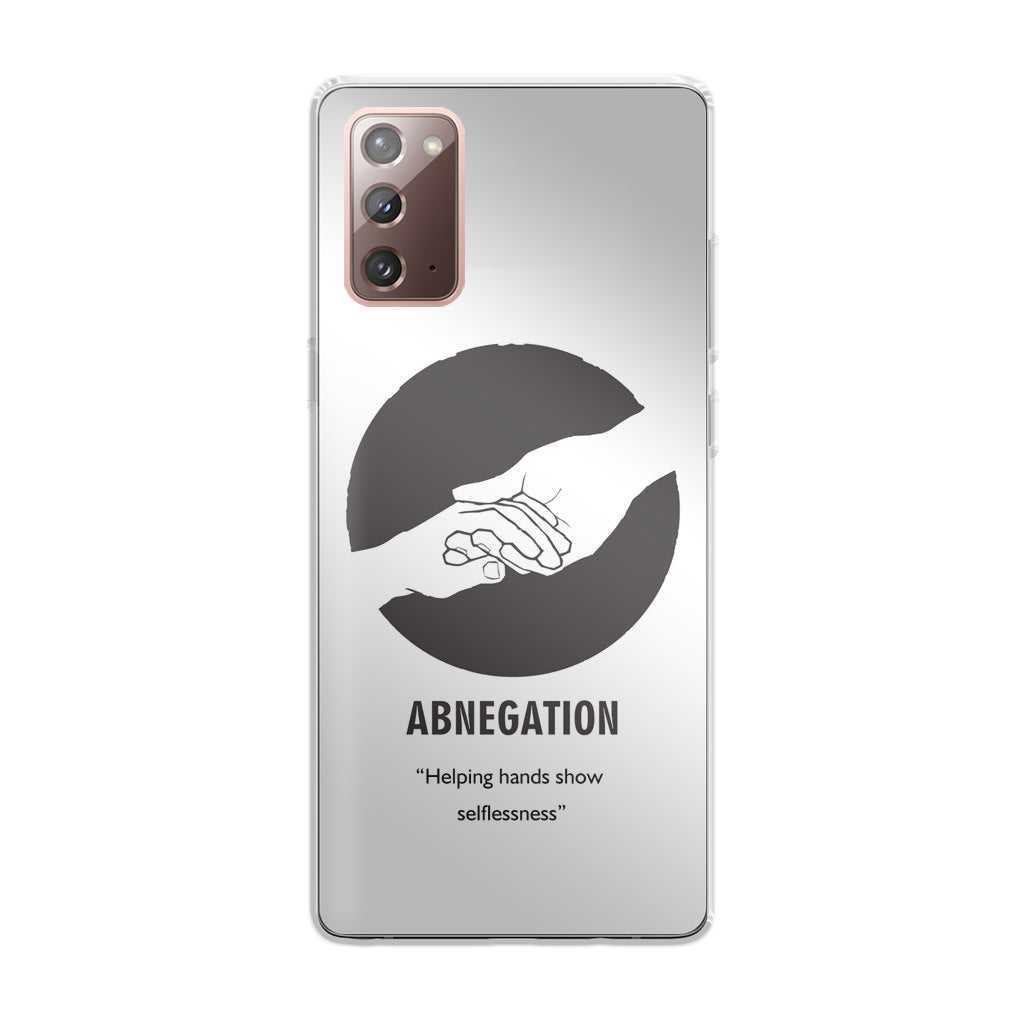 Abnegation Divergent Faction Galaxy Note 20 Case