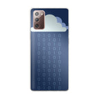 Abstract Binary Minimalist Galaxy Note 20 Case