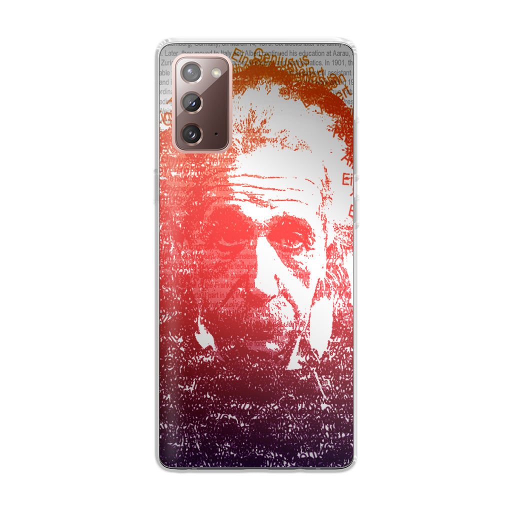 Albert Einstein Art Galaxy Note 20 Case