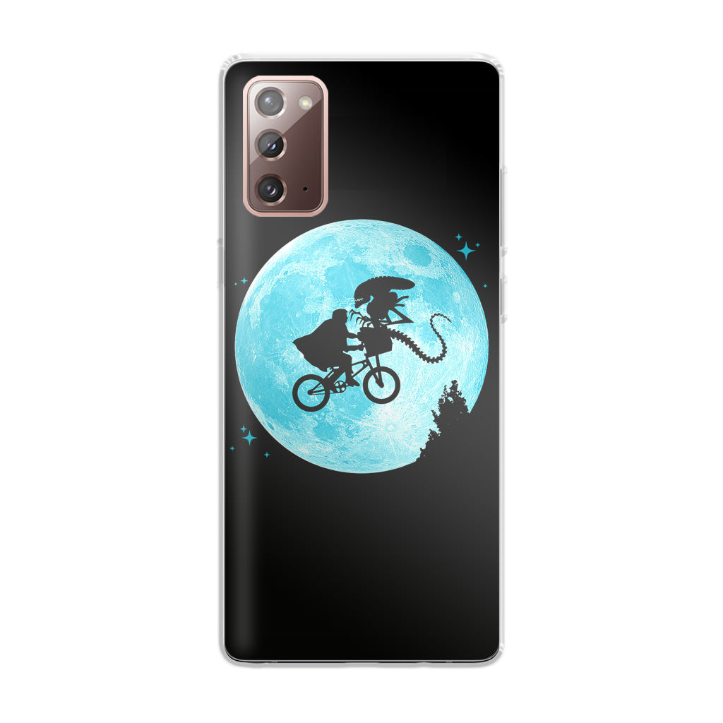 Alien Bike to the Moon Galaxy Note 20 Case