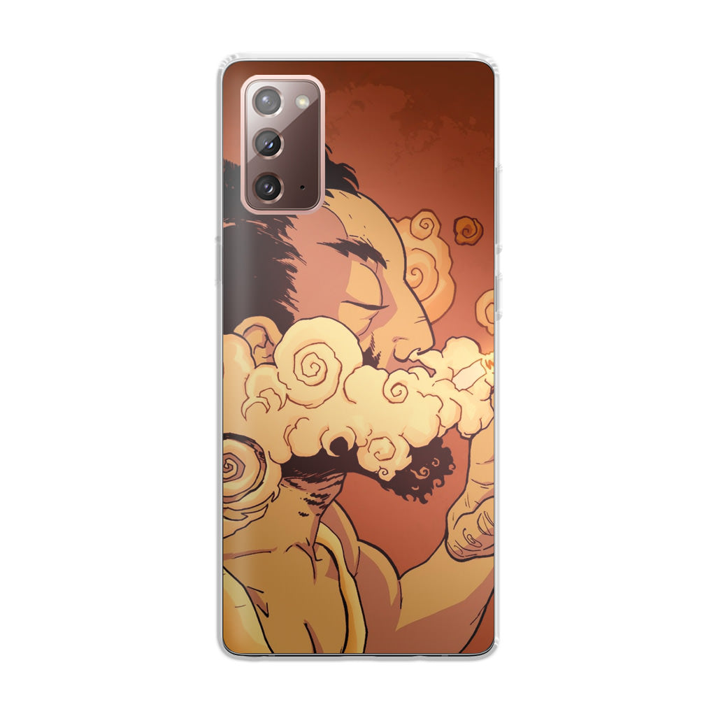 Artistic Psychedelic Smoke Galaxy Note 20 Case