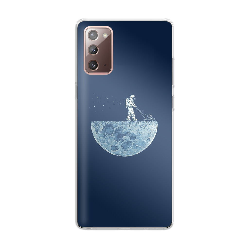 Astronaut Mowing The Moon Galaxy Note 20 Case