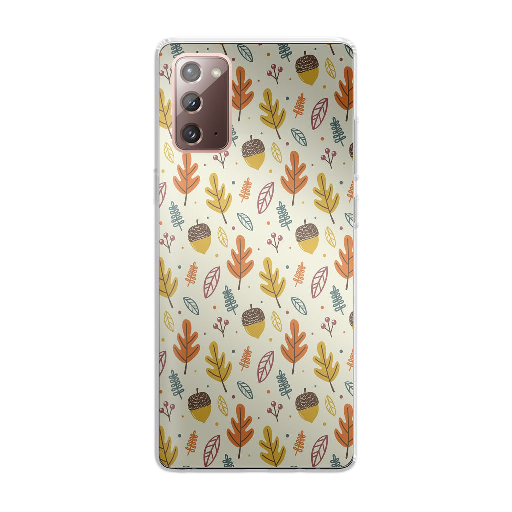 Autumn Things Pattern Galaxy Note 20 Case