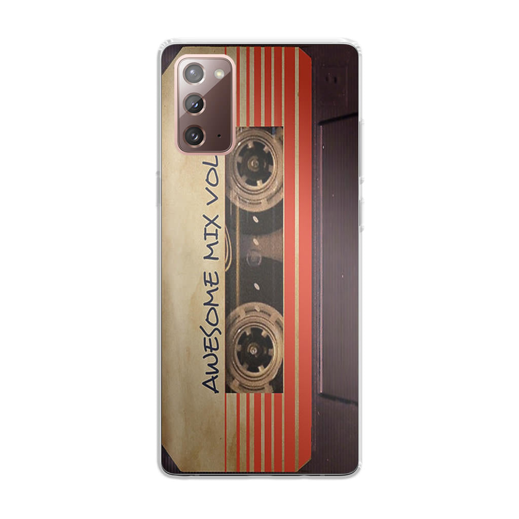 Awesome Mix Vol 1 Cassette Galaxy Note 20 Case