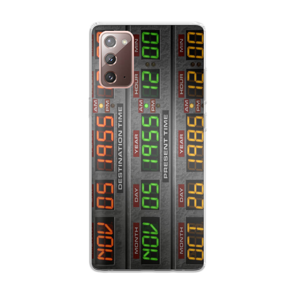 Back To The Future Time Circuits Galaxy Note 20 Case