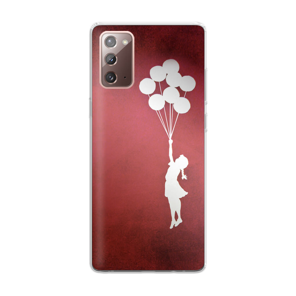 Banksy Girl With Balloons Red Galaxy Note 20 Case