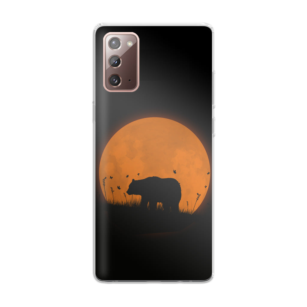 Bear Silhouette Galaxy Note 20 Case