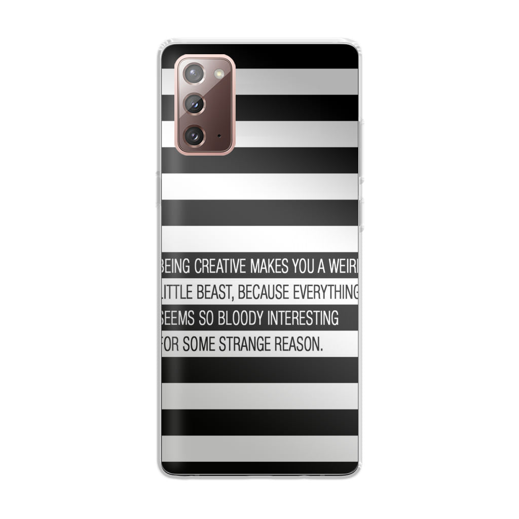 Being Creative Weird Galaxy Note 20 Case