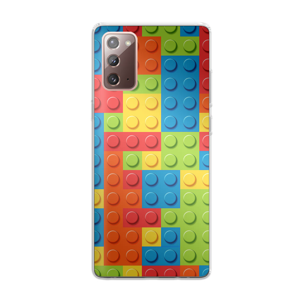 Blocks Rainbow Pattern Galaxy Note 20 Case