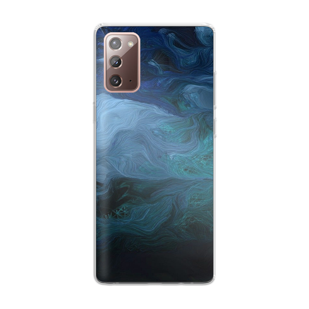 Blue Abstract Art Galaxy Note 20 Case