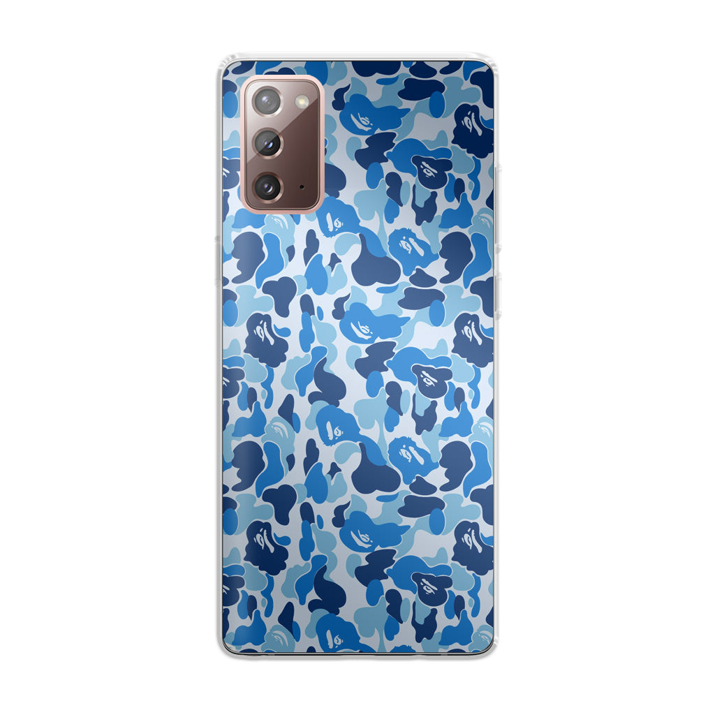 Blue Camo Galaxy Note 20 Case