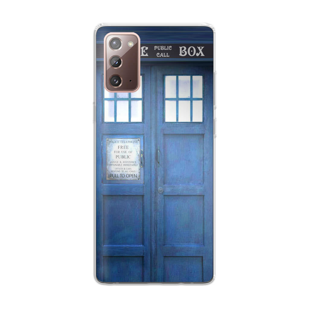 Blue Police Call Box Galaxy Note 20 Case