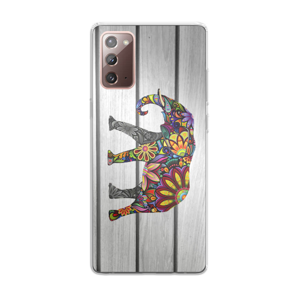 Colorful Elephant Flower Galaxy Note 20 Case