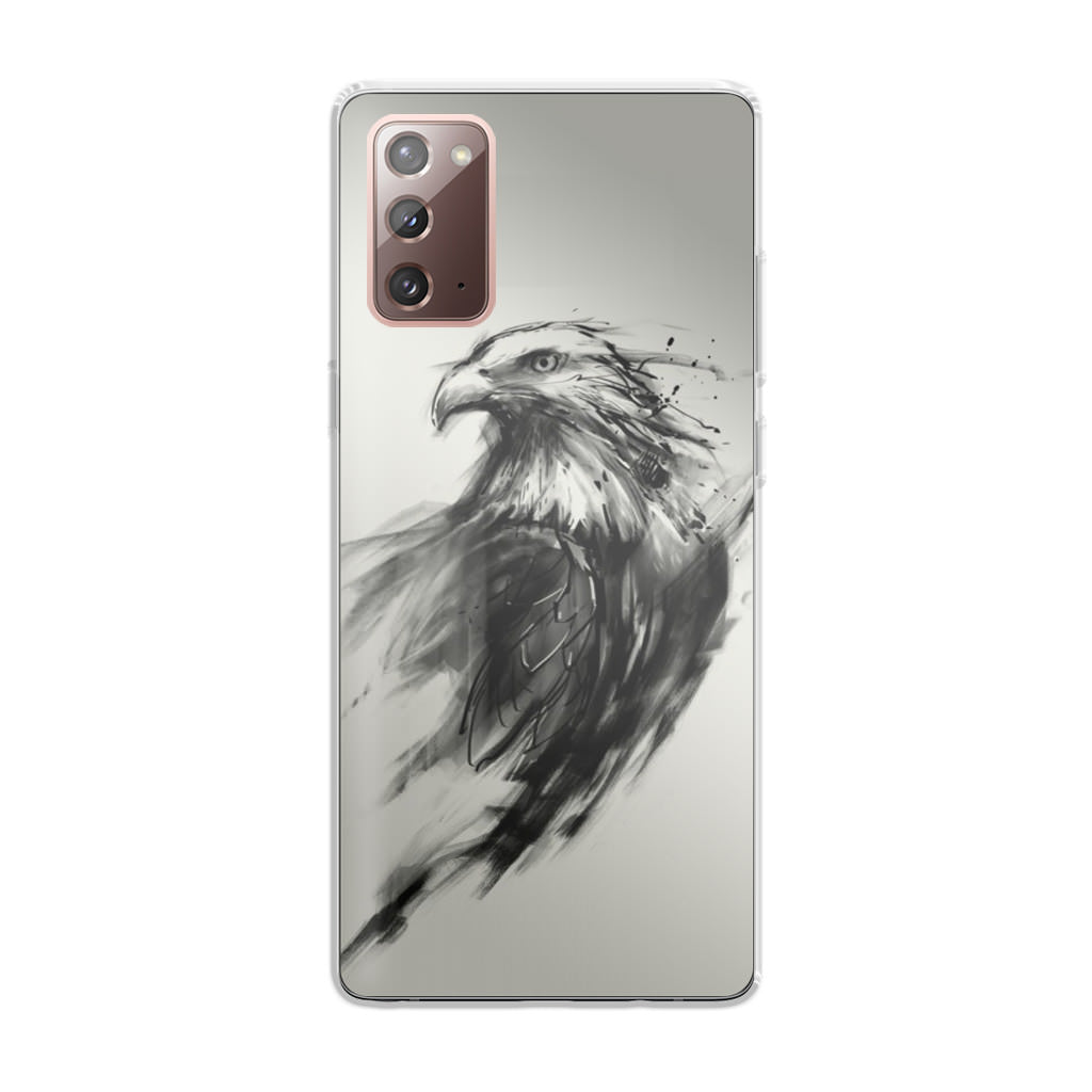 Eagle Art Black Ink Galaxy Note 20 Case