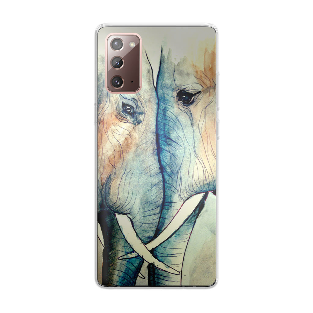 Elephants Sadness Galaxy Note 20 Case