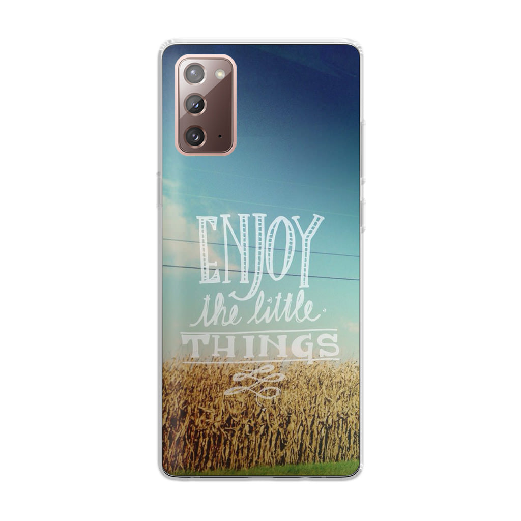 Enjoy The Little Things Galaxy Note 20 Case