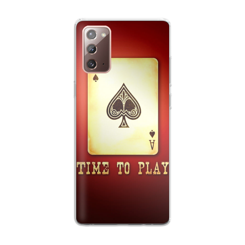 Game Card Time To Play Galaxy Note 20 Case