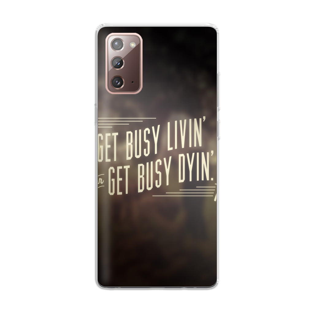 Get Living or Get Dying Galaxy Note 20 Case