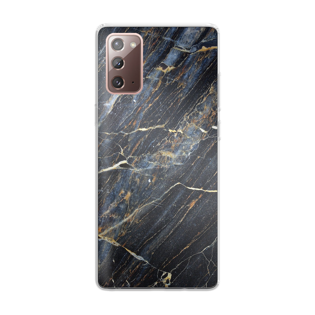 Golden Black Marble Galaxy Note 20 Case