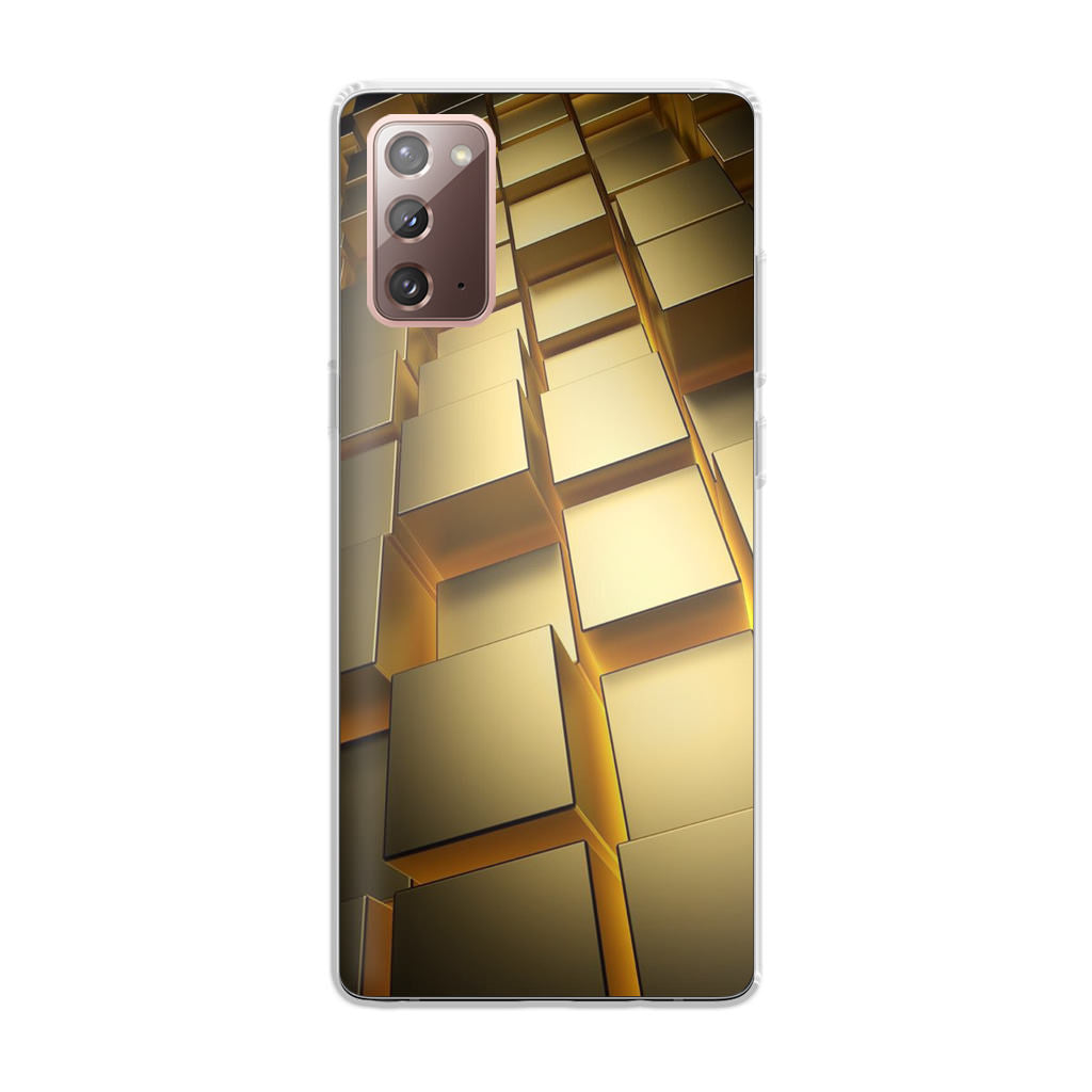 Golden Cubes Galaxy Note 20 Case