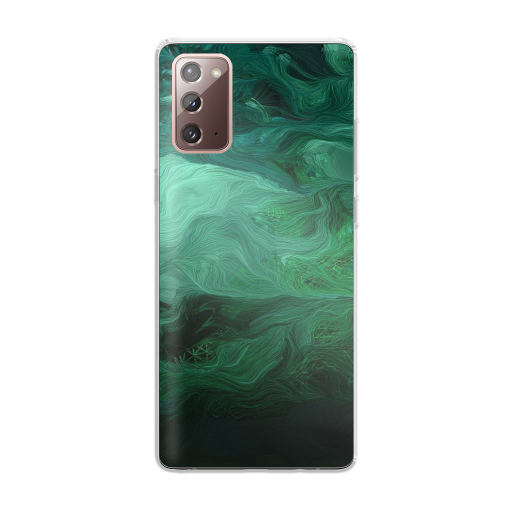 Green Abstract Art Galaxy Note 20 Case