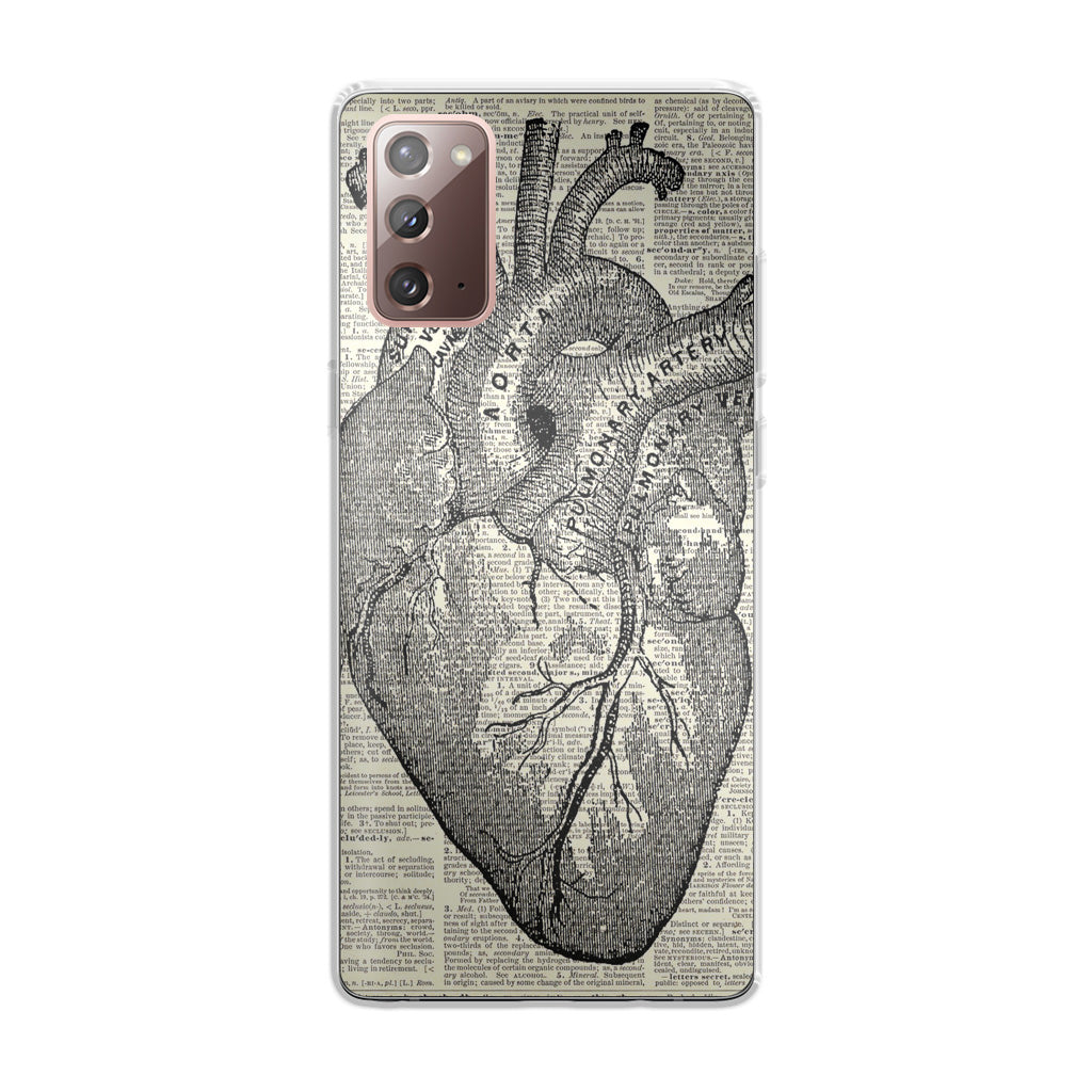 Heart Book Art Galaxy Note 20 Case