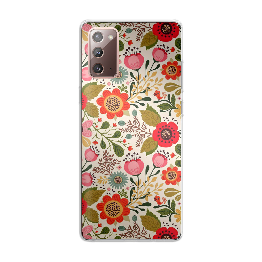 Hello Spring Pattern Galaxy Note 20 Case