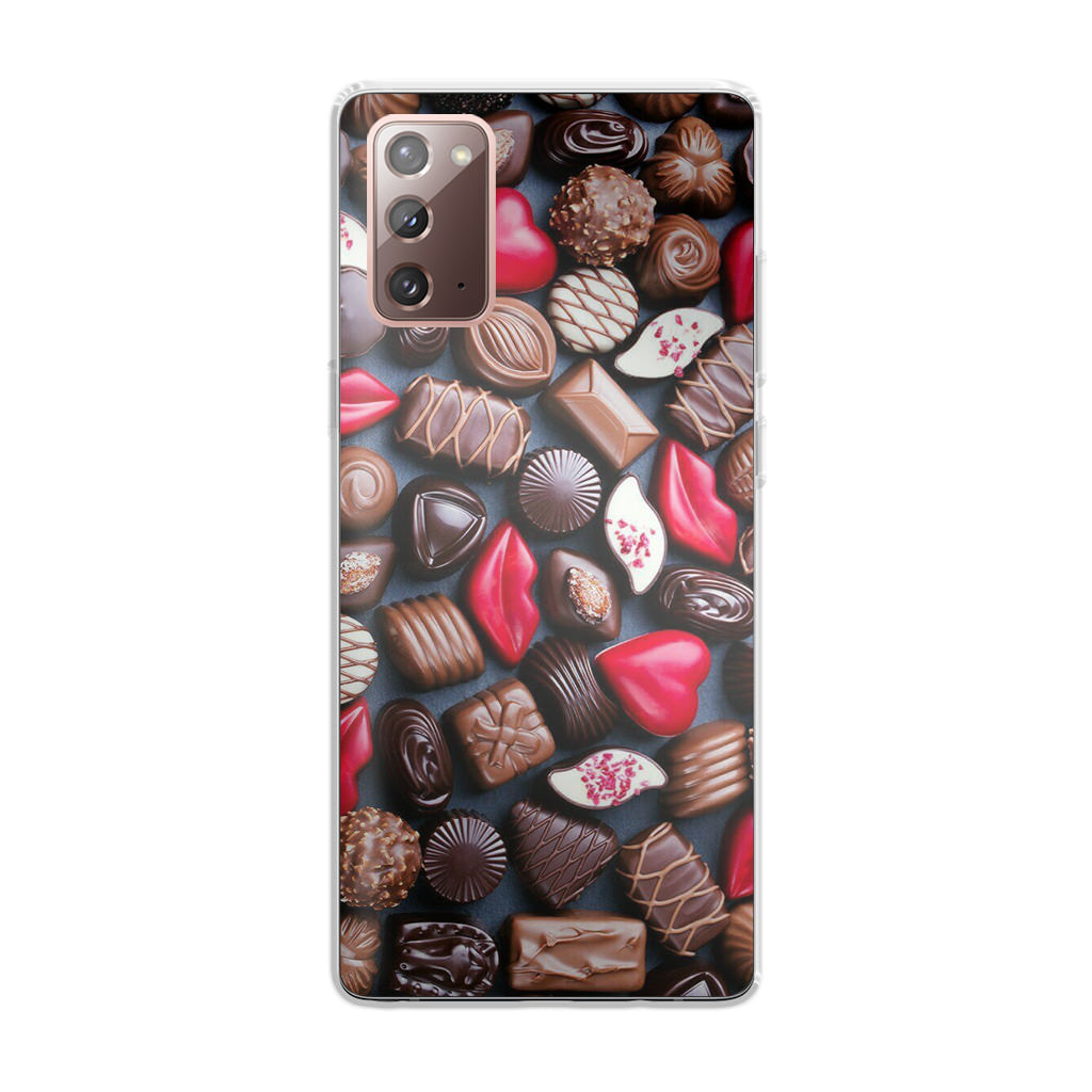 I Love Choco Pattern Galaxy Note 20 Case