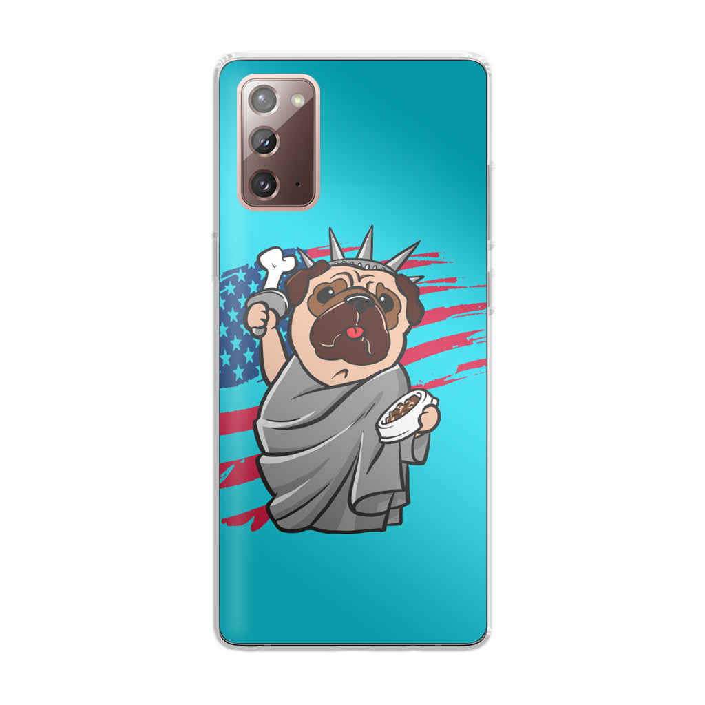 Independence Day Pug Galaxy Note 20 Case