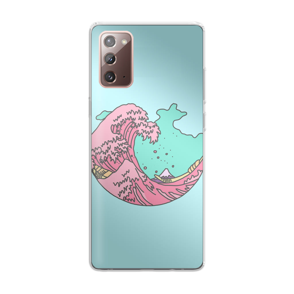 Japanese Pastel Wave Galaxy Note 20 Case