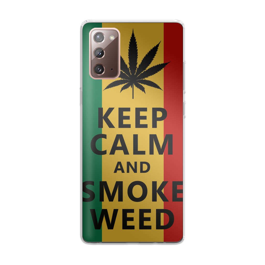 Keep Calm And Smoke Weed Galaxy Note 20 Case