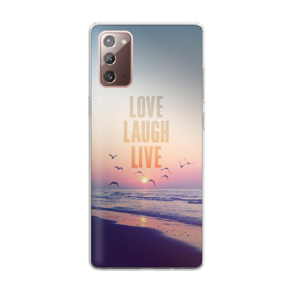 Love Laugh Live Galaxy Note 20 Case