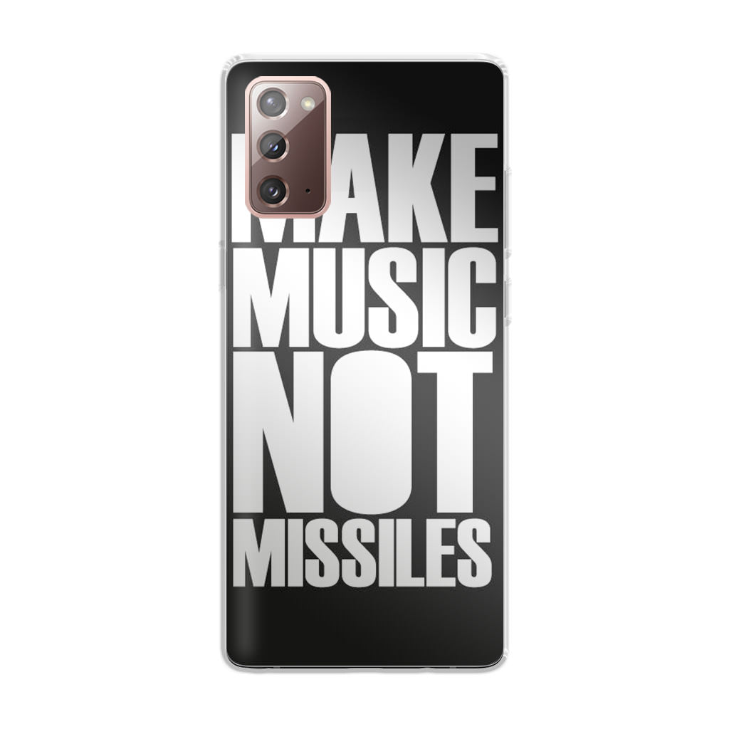 Make Music Not Missiles Galaxy Note 20 Case