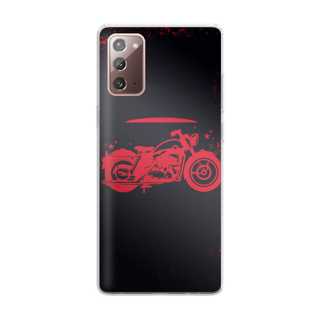 Motorcycle Red Art Galaxy Note 20 Case