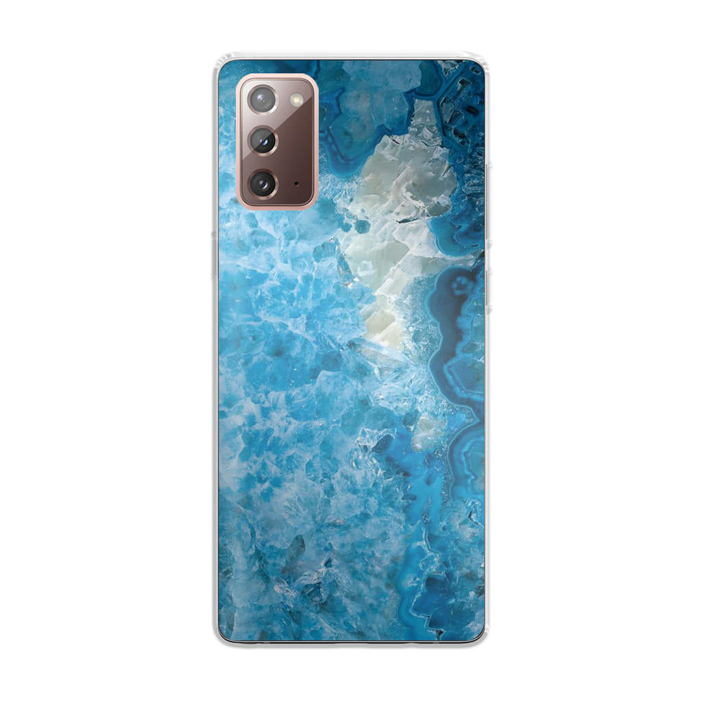 Navy Blue Marble Galaxy Note 20 Case