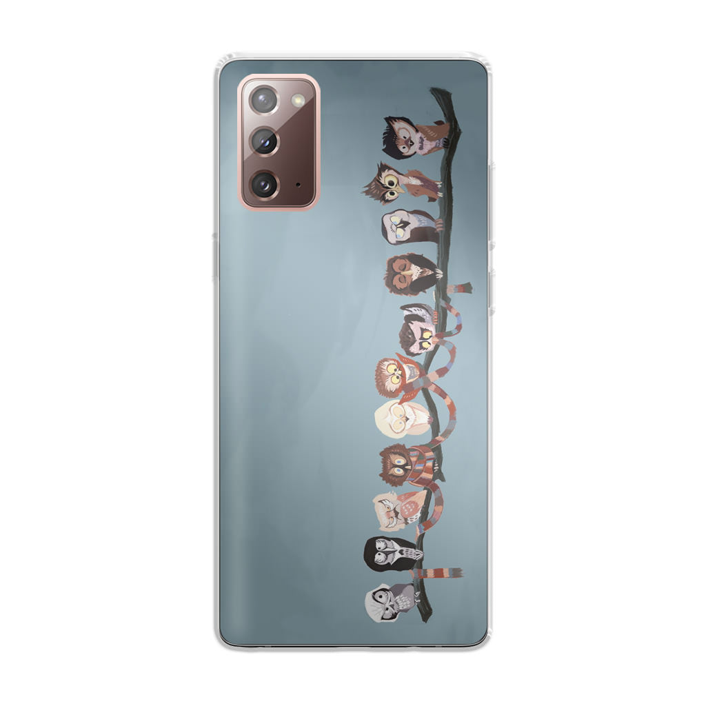 Owls on The Branch Galaxy Note 20 Case