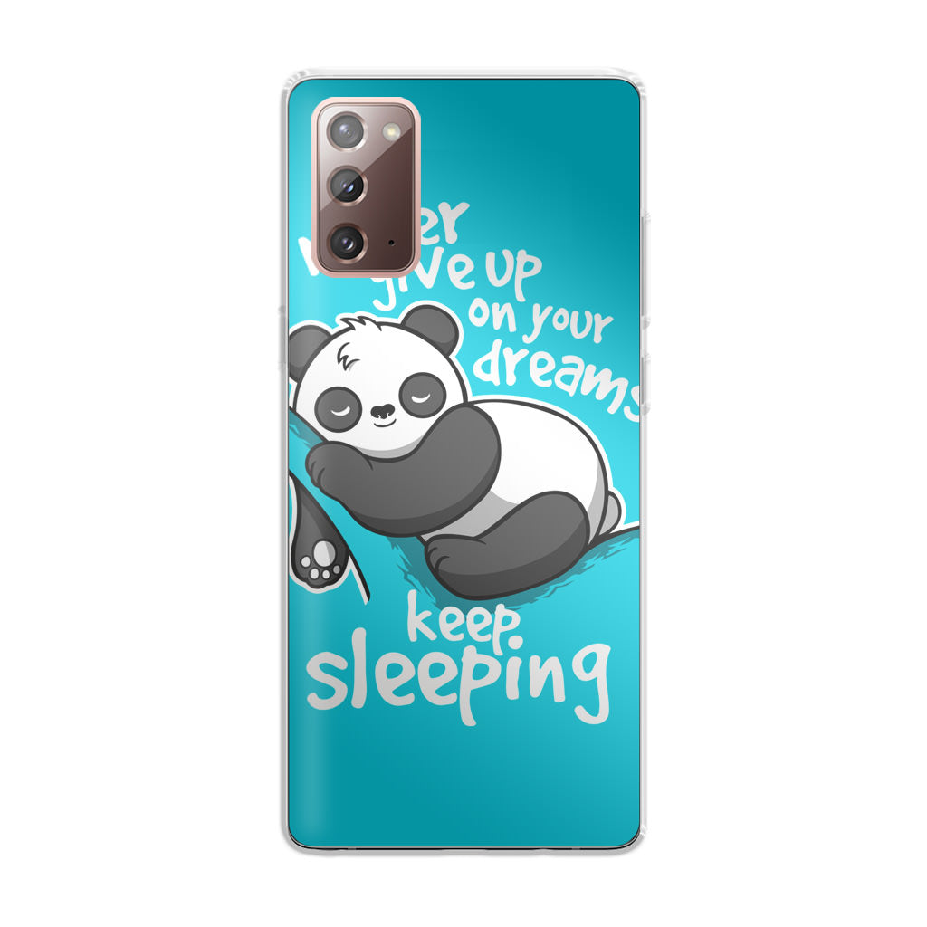 Panda Keep Sleeping Galaxy Note 20 Case