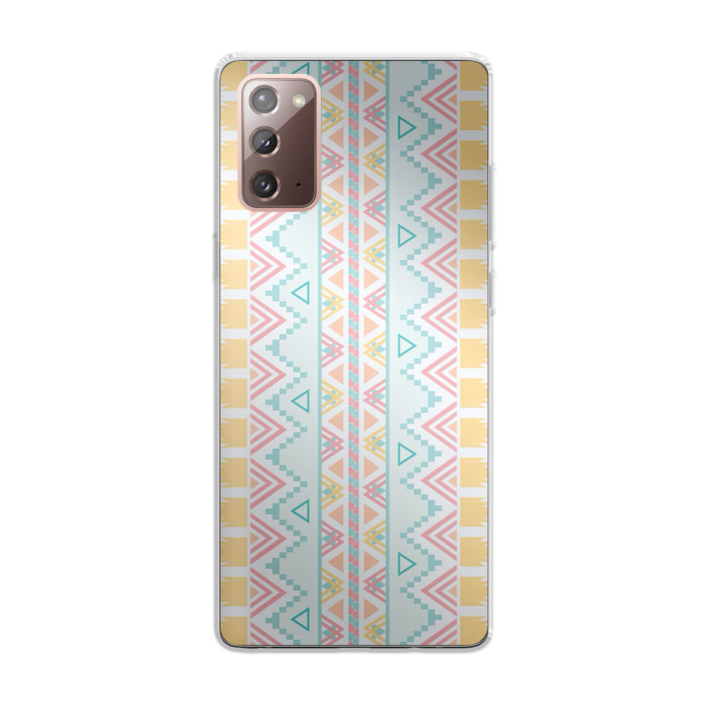 Peach Aztec Pattern Galaxy Note 20 Case