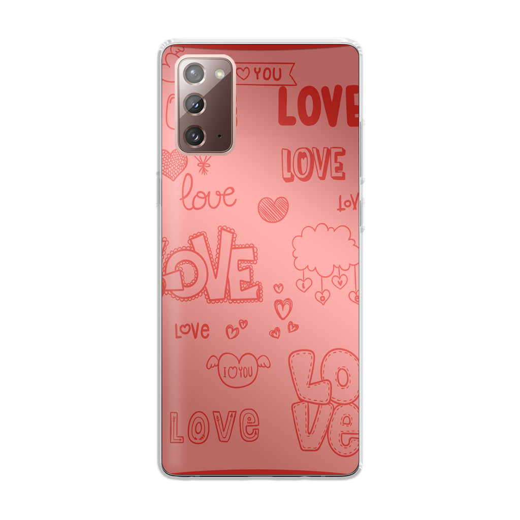 Pink Lover Galaxy Note 20 Case