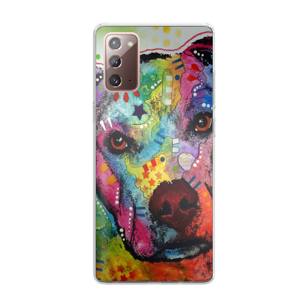 Pitbull Love Painting Galaxy Note 20 Case