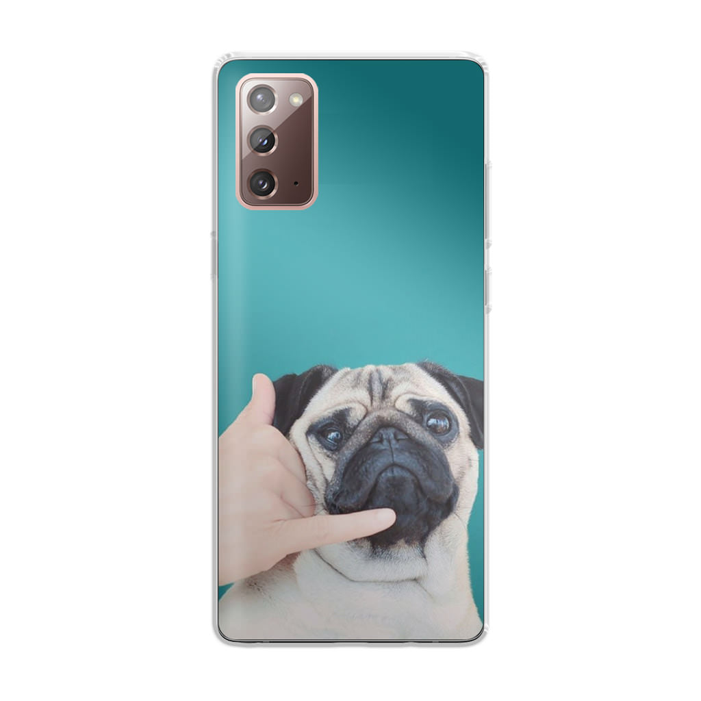 Pug is on the Phone Galaxy Note 20 Case