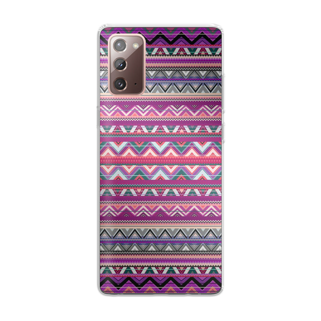 Purple Aztec Art Galaxy Note 20 Case