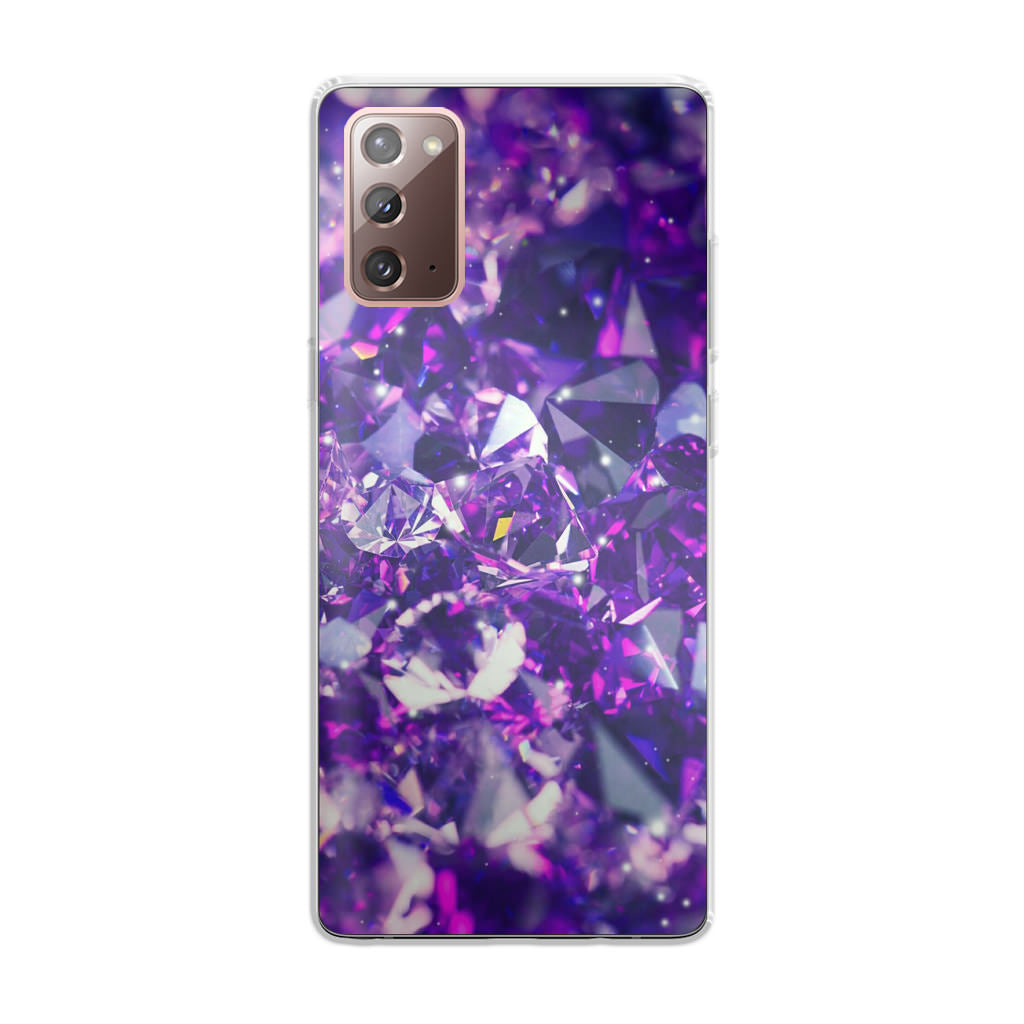 Purple Crystal Galaxy Note 20 Case