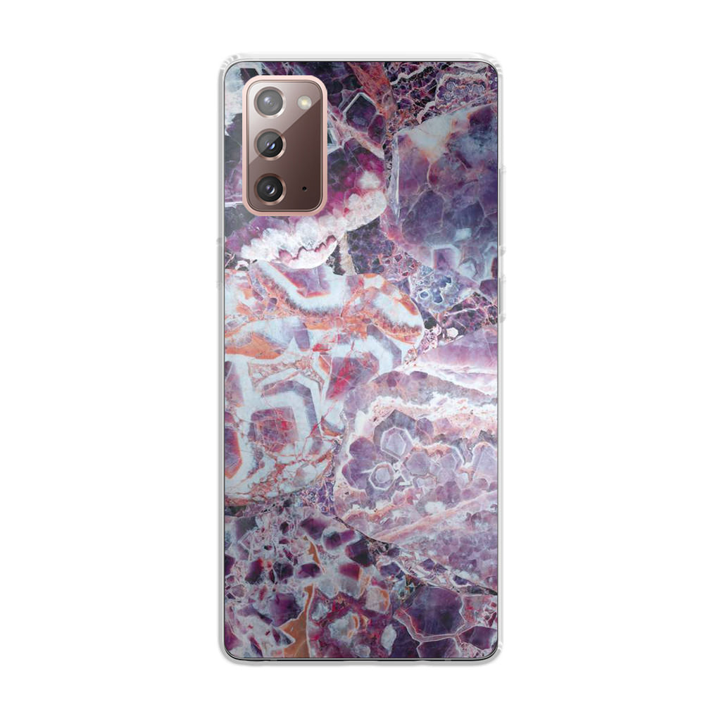 Purple Marble Galaxy Note 20 Case