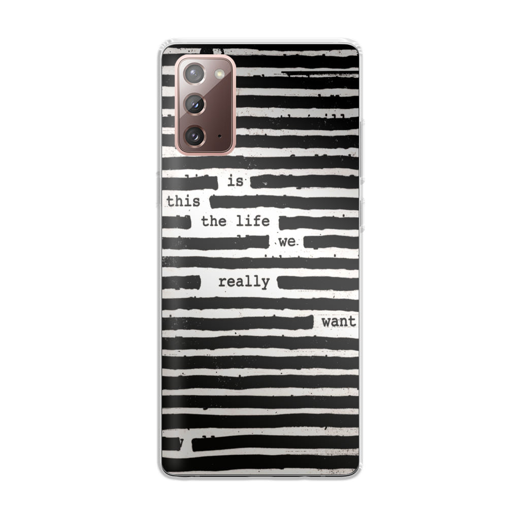 Roger Waters Is This the Life We Really Want Galaxy Note 20 Case