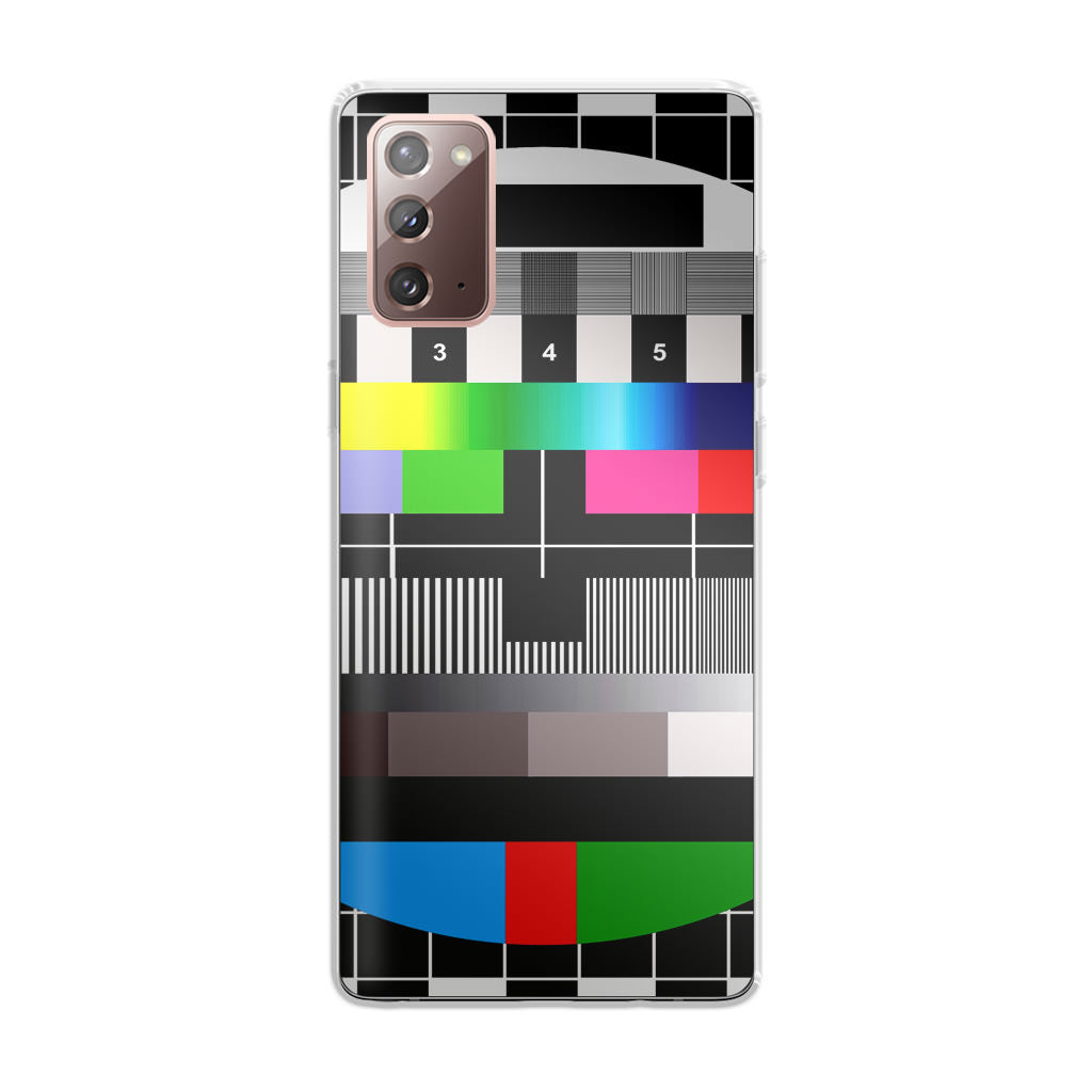 Scheme Pause TV Colorful Mesh Galaxy Note 20 Case