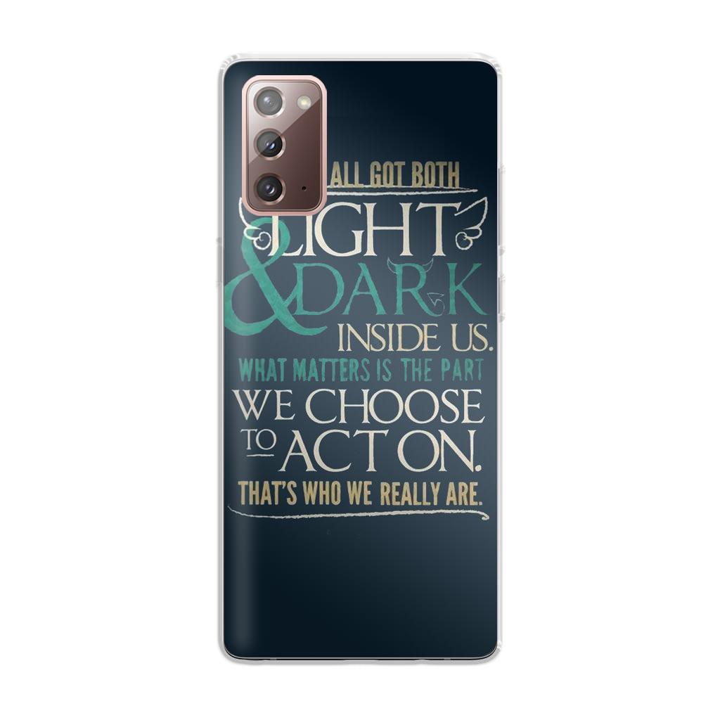 Sirius Black Quotes Galaxy Note 20 Case